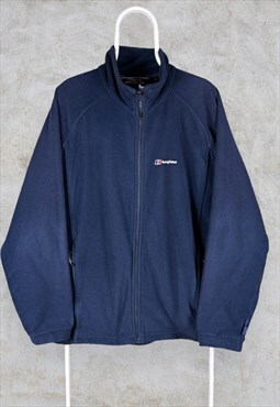 Berghaus Blue Fleece Jacket Windbreaker Mens XL