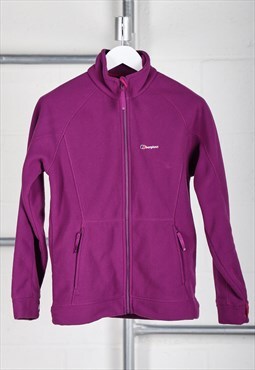 Vintage Berghaus Fleece in Purple Zip Up Hiking Jumper Small