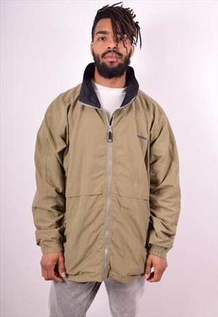 DIADORA MENS VINTAGE JACKET XL BEIGE 90S