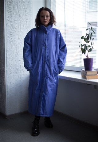VINTAGE 80'S PURPLE MAXI WINTER COAT