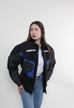 90s Motorcycle jacket, vintage biker jacket, waterproof 