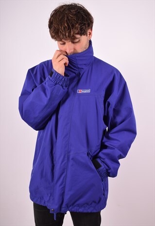BERGHAUS MENS VINTAGE JACKET LARGE PURPLE 90S