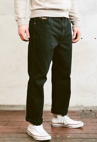 VINTAGE 90S WRANGLER BLACK JEANS