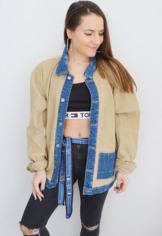 90'S VINTAGE CORDUROY/ DENIM JACKET