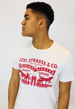 LEVIS BIG LOGO SPELL OUT T SHIRT