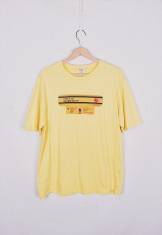 VINTAGE PAUL SMITH YELLOW PRINT T SHIRT