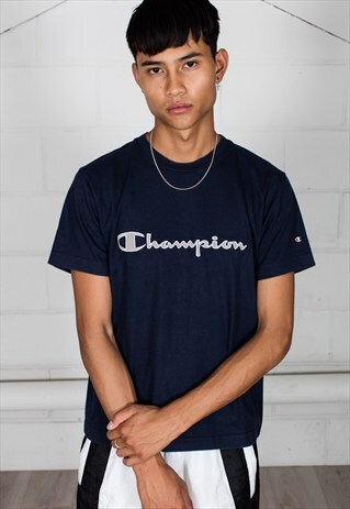 VINTAGE CHAMPION RETRO CHEST LOGO UNISEX T-SHIRT