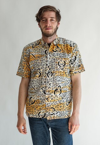 VINTAGE 80S FUNKY PATTERNED SHIRT