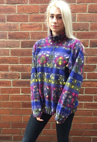 VINTAGE AZTEC FLEECE JUMPER