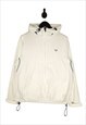 Y2K Fred Perry Shell Jacket Men's  Hooded White Size Large