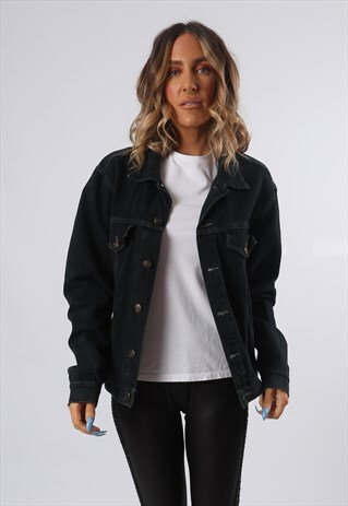 DENIM JACKET GO SOUTHERN OVERSIZED FITTED UK 14 (6BT)