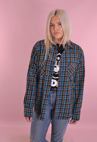 CHECK FLANNEL SHIRT GRS221