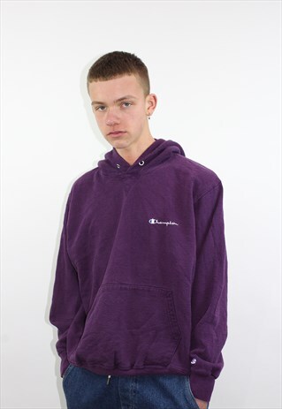 VINTAGE CHAMPION LOGO HOODIE