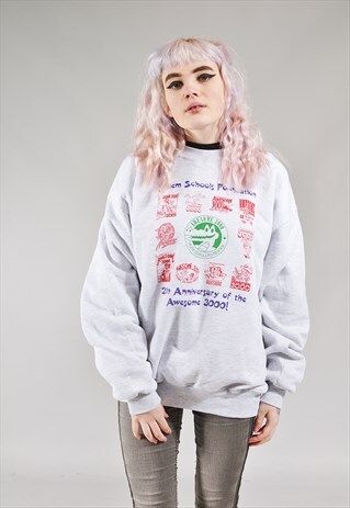 VINTAGE AWESOME 3000 SWEATER GREY