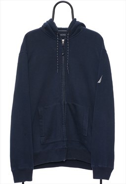 Vintage Nautica Navy Zip Up Hoodie Womens