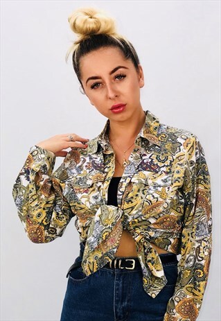 VINTAGE OVERSIZED PATTERN SHIRT