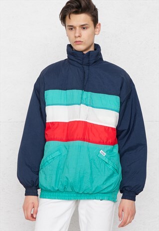 VINTAGE BLUE PULLOVER JACKET