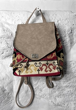 Vintage Canvas Boho Backpack 