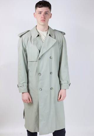 VINTAGE KHAKI TRENCH COAT
