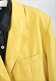 VINTAGE 90S BLAZER JACKET IN YELLOW 