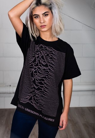 OFFICIAL JOY DIVISION UNKNOWN PLEASURES UNISEX T-SHIRT