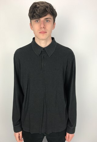 VINTAGE HUGO BOSS LONG SLEEVE POLO SHIRT