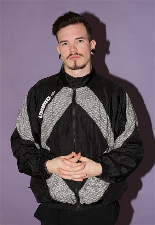 90S UMBRO LOGO WINDBREAKER