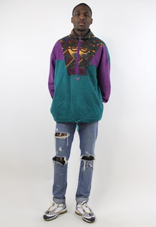 VINTAGE PATTERNED FLEECE JUMPER
