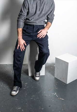 VINTAGE TROUSERS IN NAVY BLUE