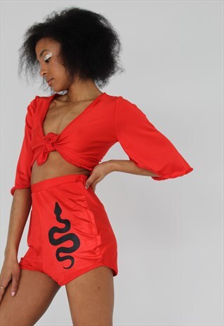 RATTLER RED HOTPANTS