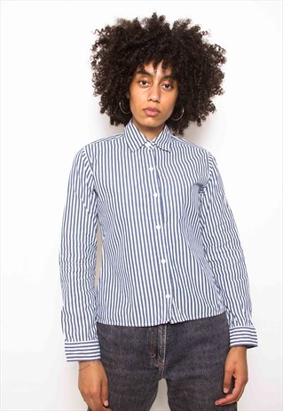 VINTAGE 90S POLO RALPH LAUREN STRIPED SHIRT ID:4080
