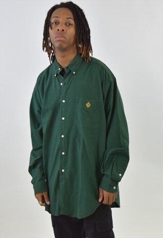 VINTAGE 90S GREEN RALPH LAUREN SHIRT