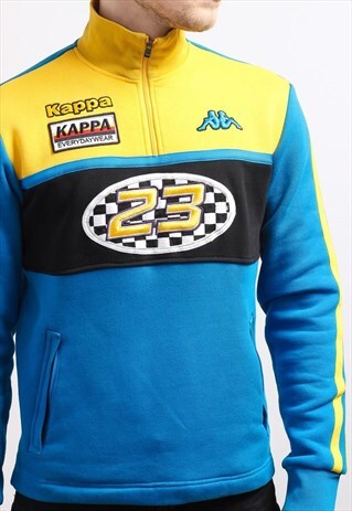 VINTAGE KAPPA HALF ZIP SWEATSHIRT