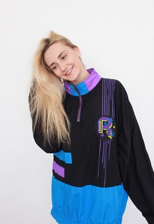 VINTAGE 90S RARE REEBOK OVERSIZED WINDBREAKER JACKET UNISEX