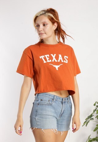 VINTAGE TEXAS CROP TOP Z600