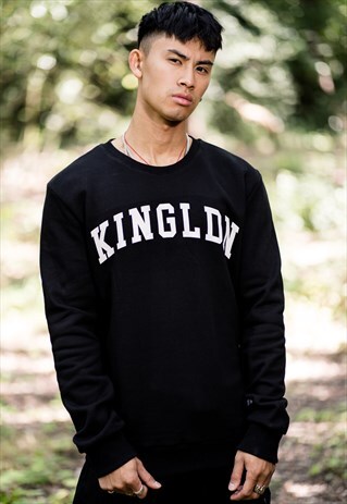 BLACKWALL VARSITY SWEATSHIRT - BLACK (REFLECTIVE)
