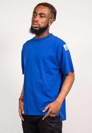 ADIDAS EQUIPMENT 90'S VINTAGE BLUE T-SHIRT