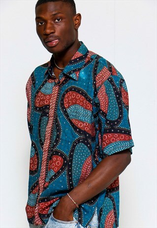 VINTAGE 90S PAISLEY PRINTED SHIRT