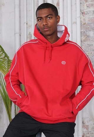 VINTAGE NIKE LOGO HOODIE RED