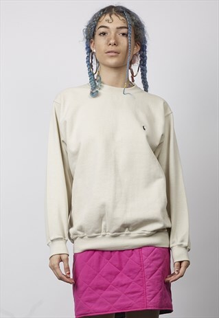 VINTAGE 80'S POLO RALPH LAUREN OFF-WHITE SWEATER