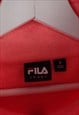 VINTAGE FILA SWEATSHIRT HOODIE IN PINK M