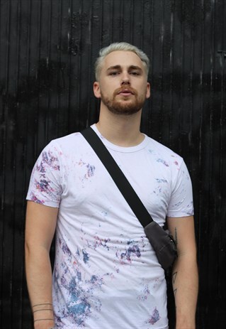 HALLEY ORGANIC MAROON TIE DYE T-SHIRT