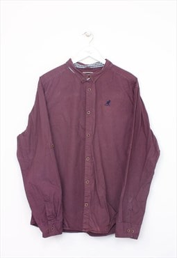 Vintage Kangol shirt in burgundy. Best fits XL