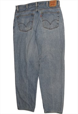 Vintage 90's Levi's Trousers / Pants Straight Leg Baggy Blue