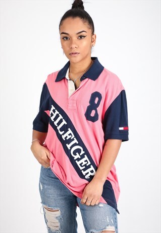 VINTAGE TOMMY HILFIGER POLO T-SHIRT T442
