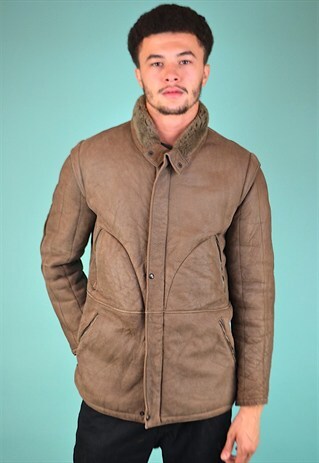 VINTAGE 90'S SHEARLING COAT