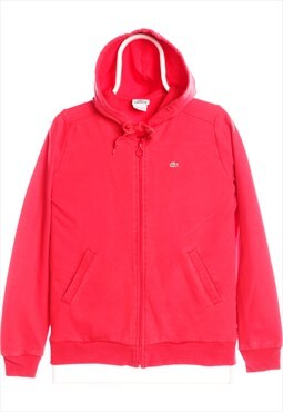 Red Lacoste Zipped Hoodie - 42