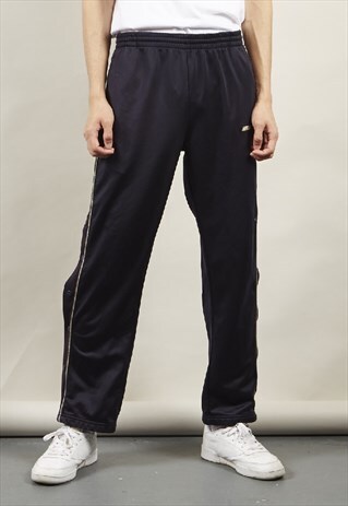 VINTAGE 90'S REEBOK NAVY POPPER JOGGERS