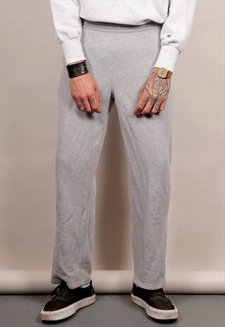 VINTAGE 90'S CHAMPION GREY STRAIGHT LEG JOGGERS