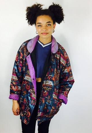 SILK BOHO VINTAGE BOMBER JACKET